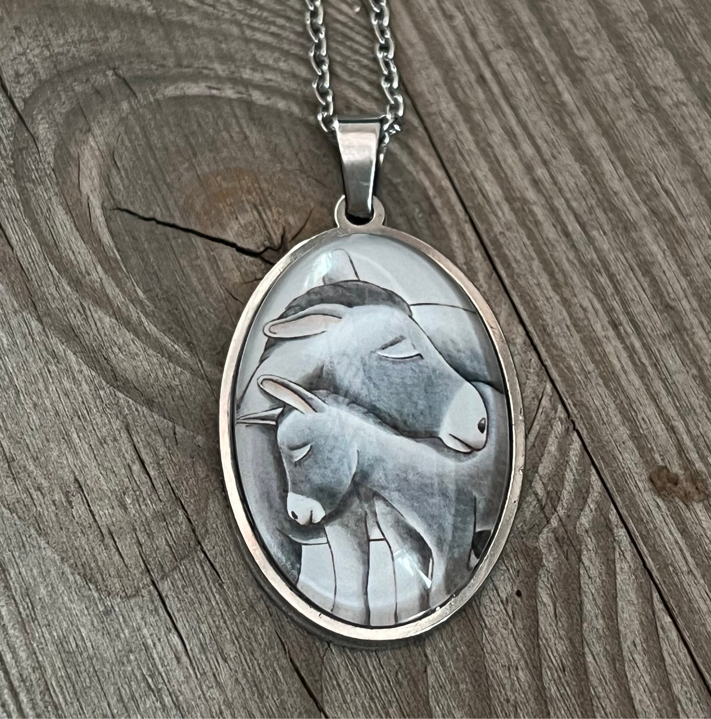 Donkey Pendant Necklace