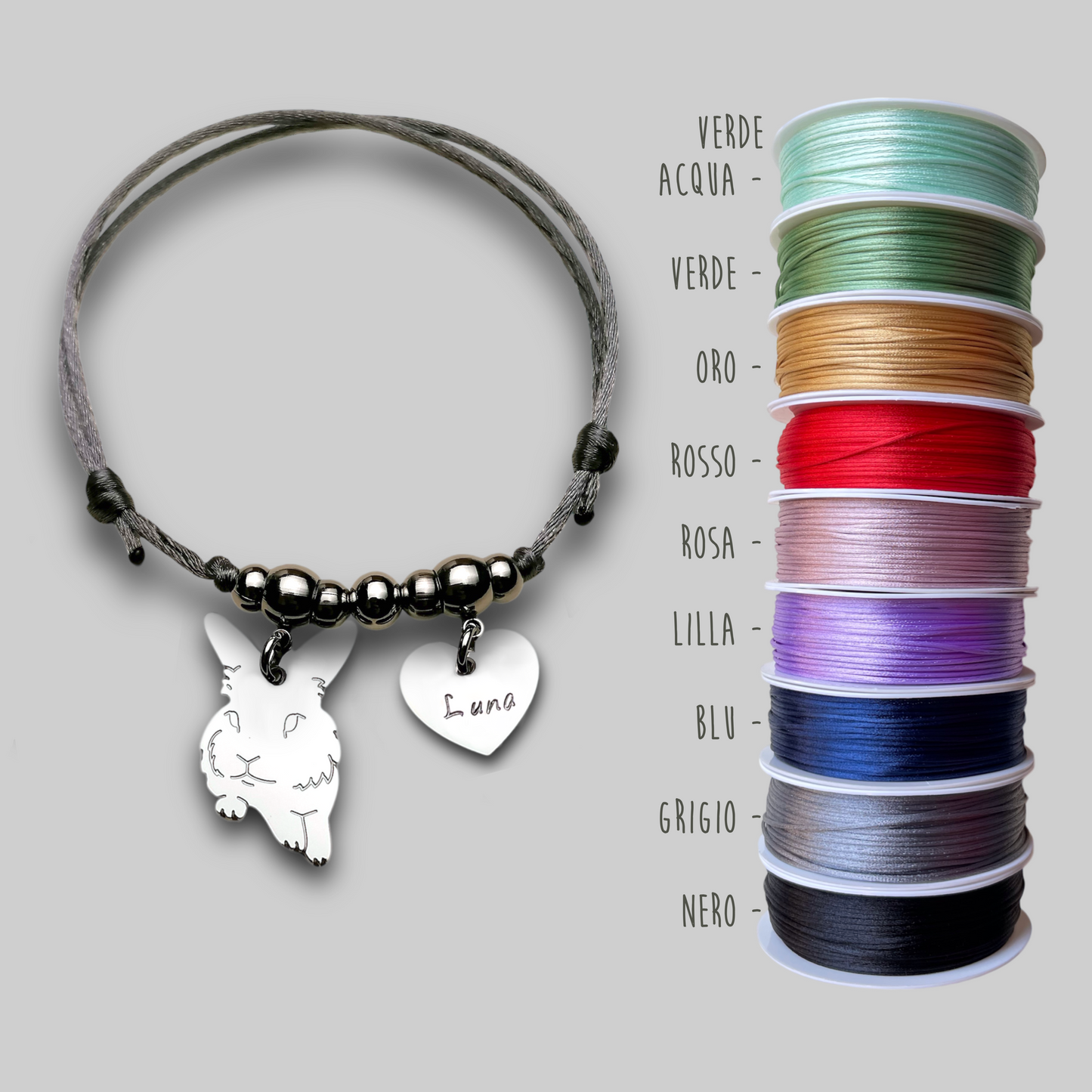 Lion Head Rabbit Bracelet and Heart