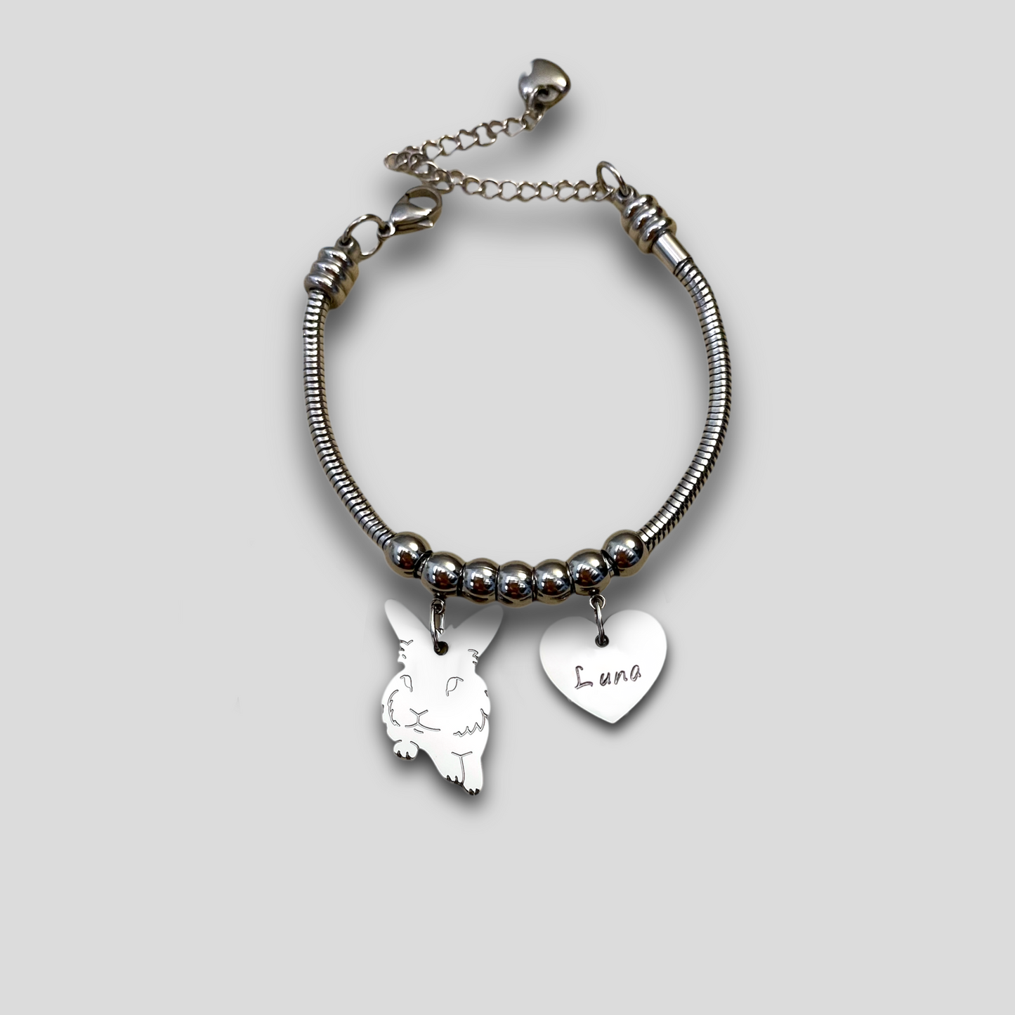 Lion Head Rabbit Bracelet and Heart