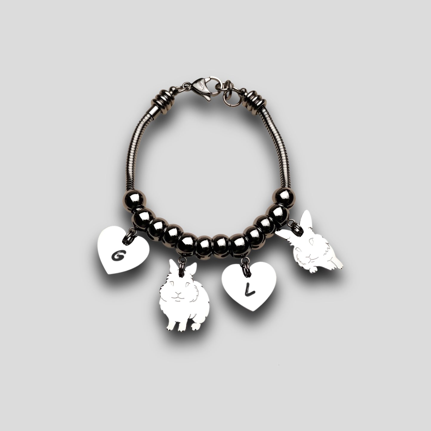 Lion Head Rabbit Bracelet and Heart