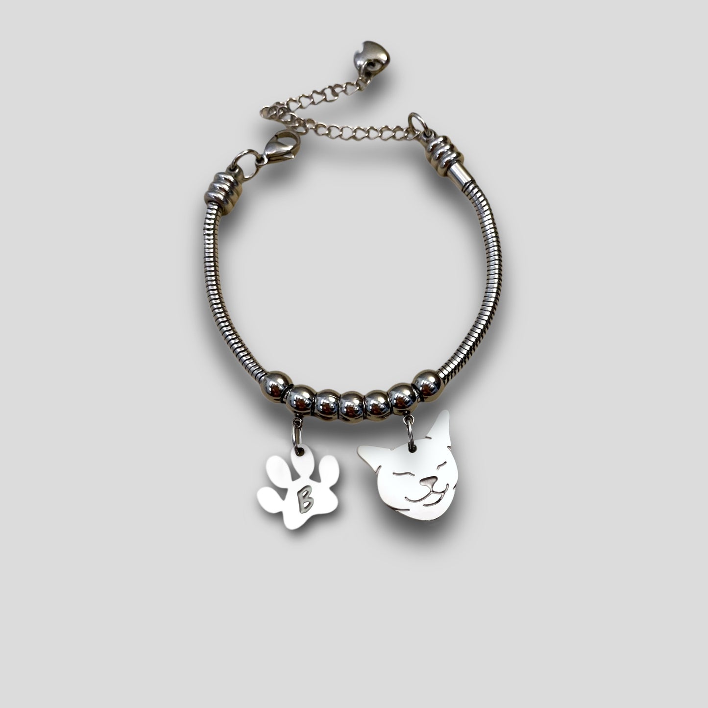 Bracciale cane Golden Retriever, Bracciale Golden Retriever personalizzato e zampa incisa