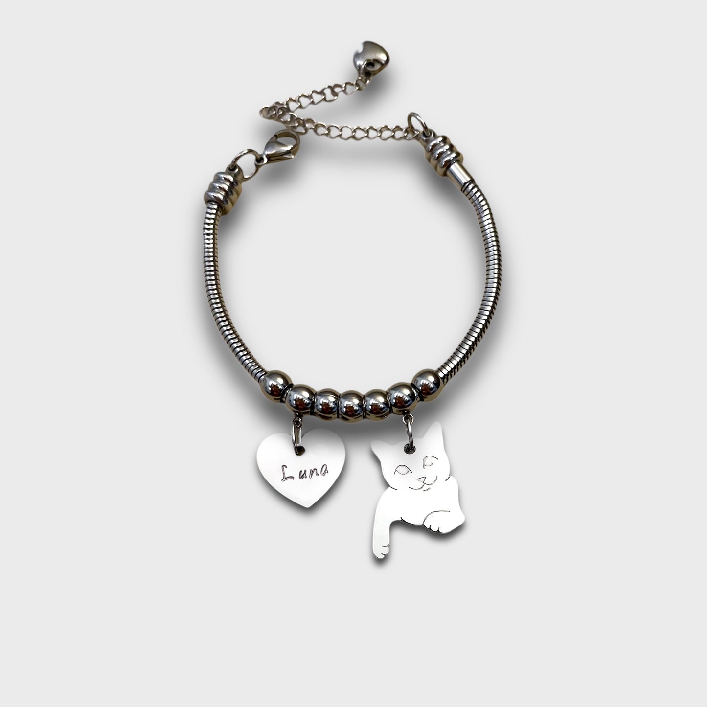 Cat Bracelet with Paw Down