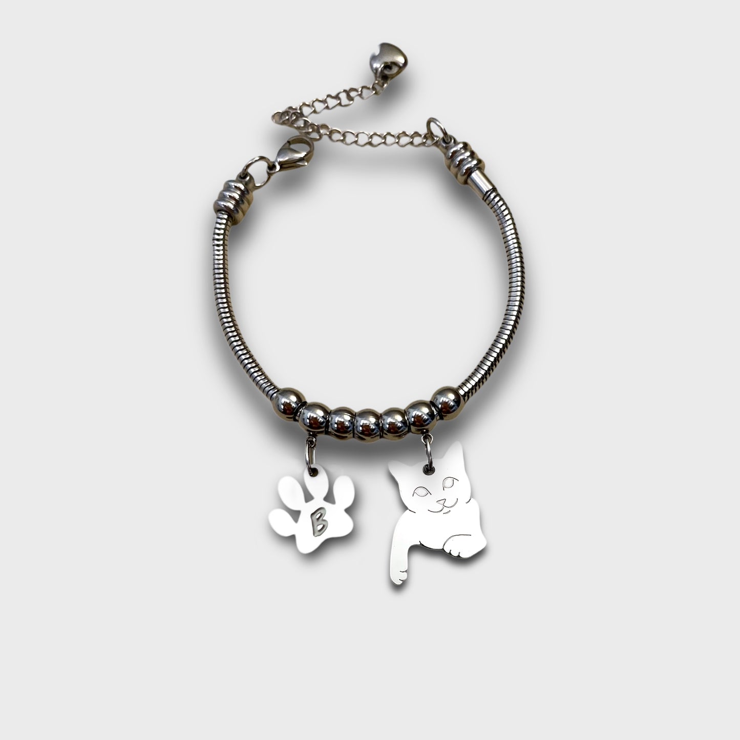 Cat Bracelet with Paw Down